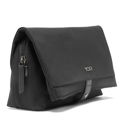 TUMI Blake Cosmetic Bag in Black and Gunmetal - Image 2