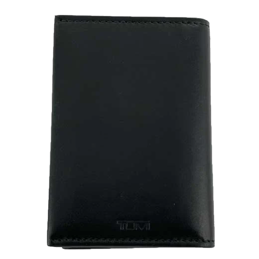 TUMI Turin Black Leather Compact Card Case - Image 3