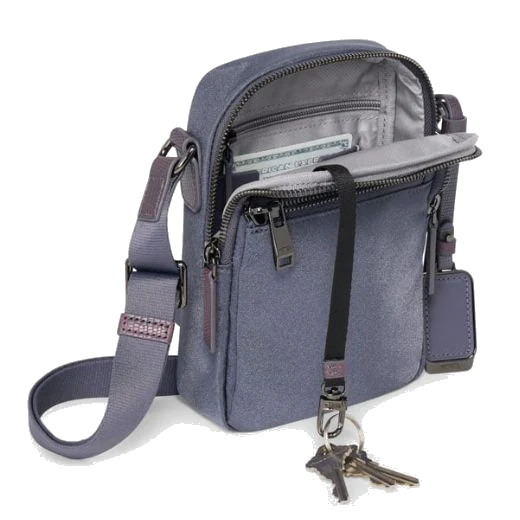TUMI Voyageur Blue Shimmer Persia Cross Body Bag - Image 3