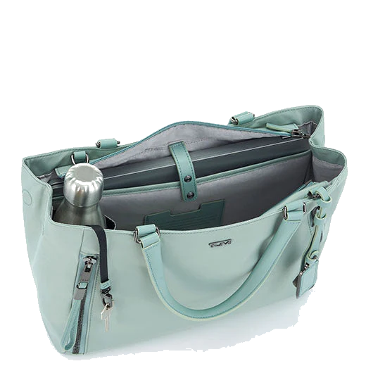 TUMI Voyageur Mist Green Valetta Medium Tote Bag - Image 2