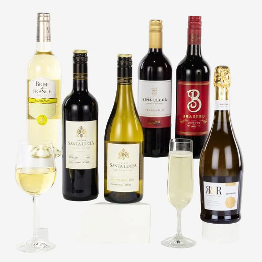 Wheelers Luxury Hampers Six Wines in a Box