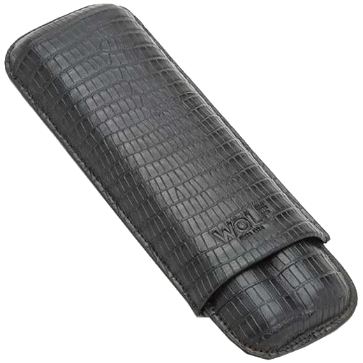 WOLF Black Blake 2 Cigar Case - Image 2