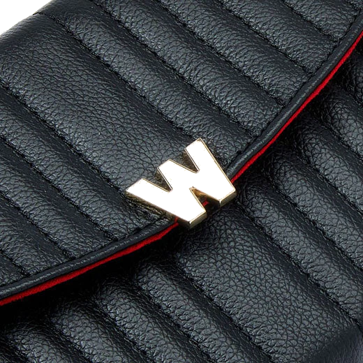 WOLF Black Mimi Cross Body Bag with Wristlet - Image 7