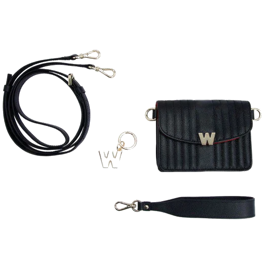 WOLF Black Mimi Mini Bag with Wristlet - Image 3