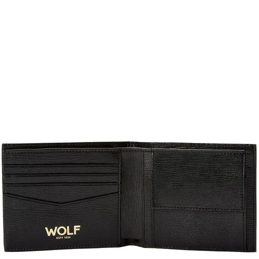 WOLF Black 'W' 4CC Billfold Wallet with Coin Pouch - Image 3