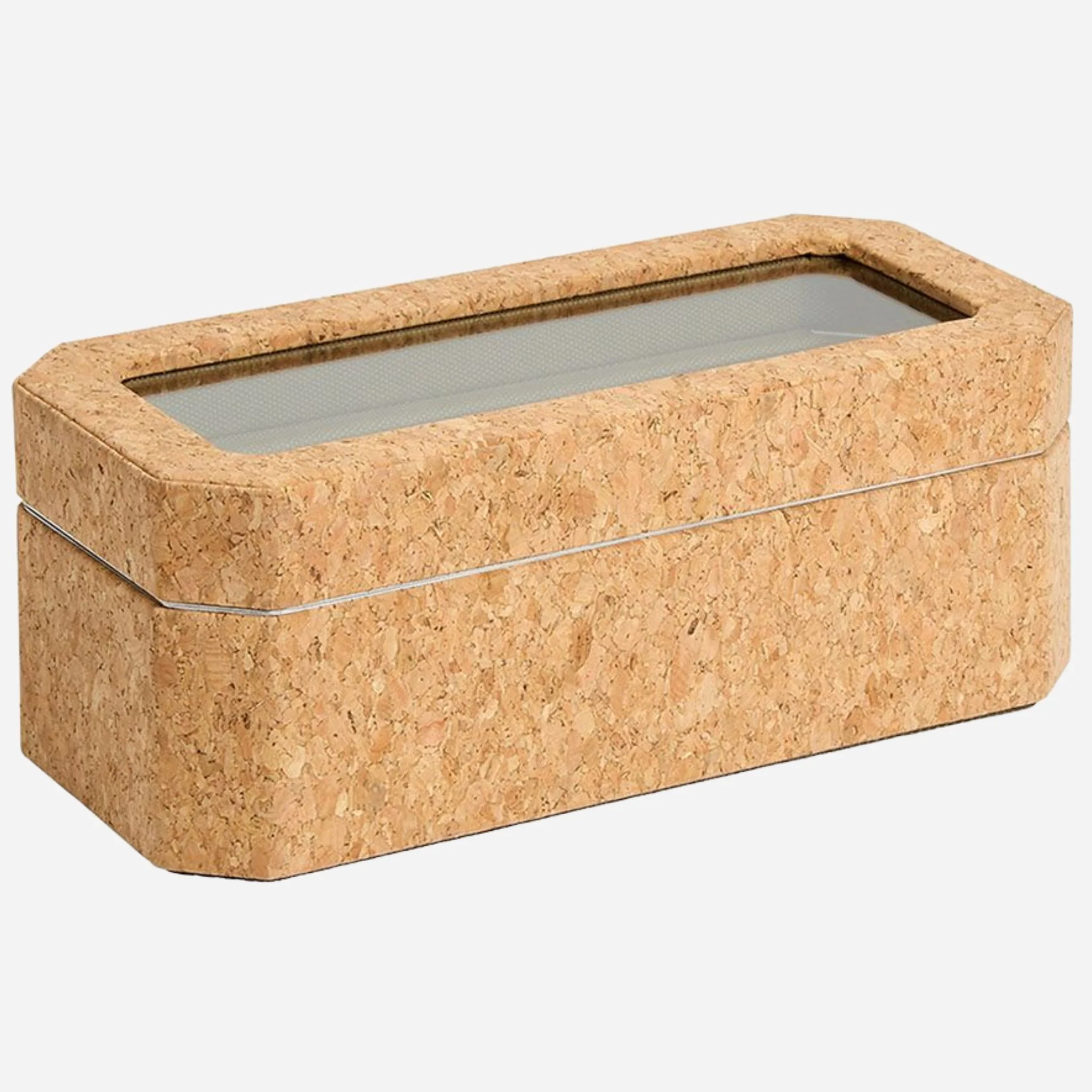 WOLF Cortiça 4 Piece Watch Box in Natural Portuguese Cork - Image 3