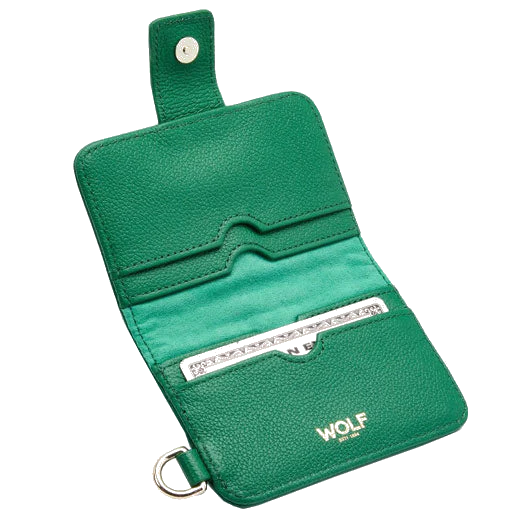 WOLF Forest Green Mimi Card Holder with Wristlet - Image 3