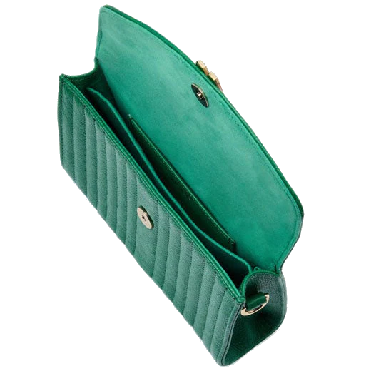 WOLF Forest Green Mimi Cross Body Bag with Wristlet - Image 5