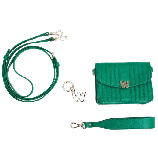 WOLF Forest Green Mimi Mini Bag with Wristlet - Image 3