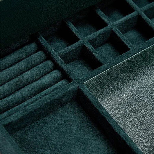 WOLF Green British Racing 10 Piece Watch Box with Storage - Image 7