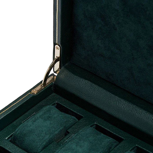 WOLF Green British Racing 8 Piece Watch Box - Image 4