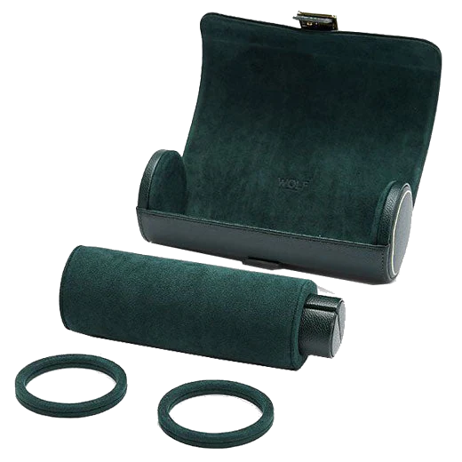 WOLF Green British Racing Triple Watch Roll with Capsule - Image 4