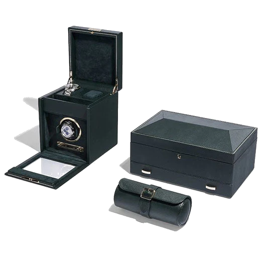 WOLF Green British Racing Watch Winder with Storage - Image 6