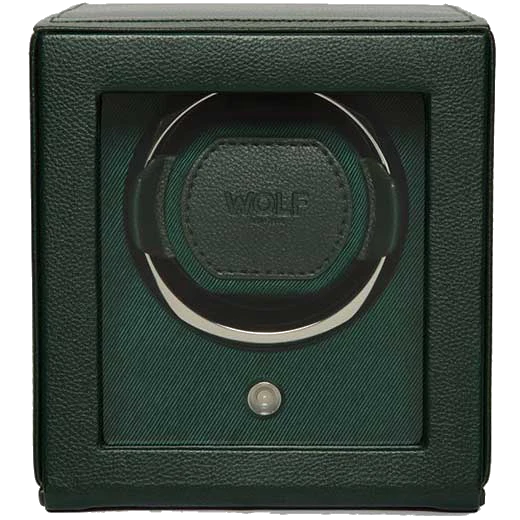WOLF Green Cub Watch Winder with Cover