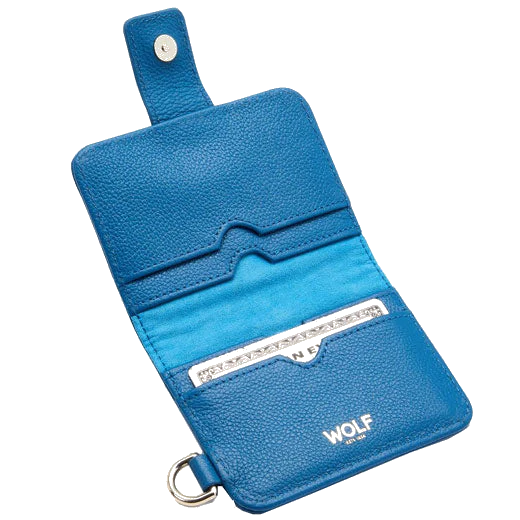 WOLF Marine Blue Mimi Card Holder with Wristlet - Image 3