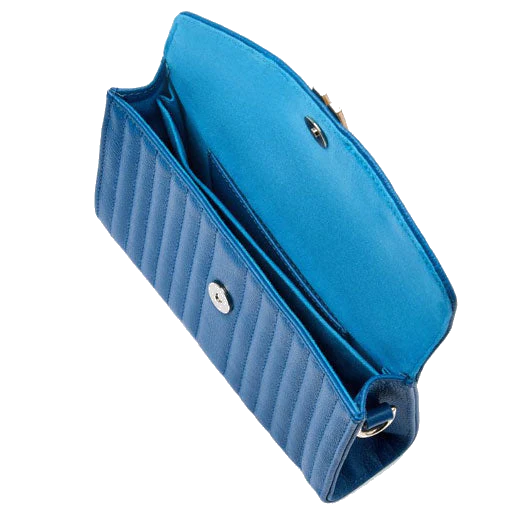 WOLF Marine Blue Mimi Cross Body Bag with Wristlet - Image 5