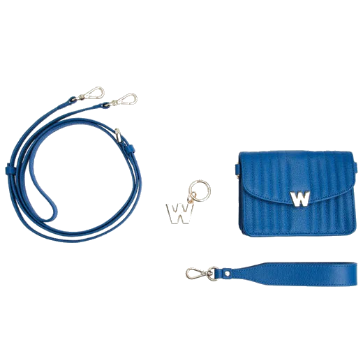 WOLF Marine Blue Mimi Mini Bag with Wristlet - Image 3