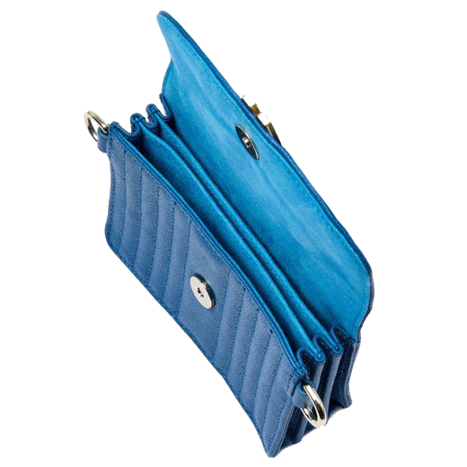 WOLF Marine Blue Mimi Mini Bag with Wristlet - Image 5