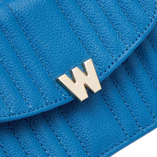 WOLF Marine Blue Mimi Mini Bag with Wristlet - Image 6
