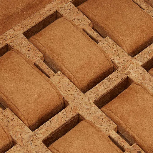 WOLF Natural Cork Analog/Shift 1976 8 Piece Watch Box - Image 4