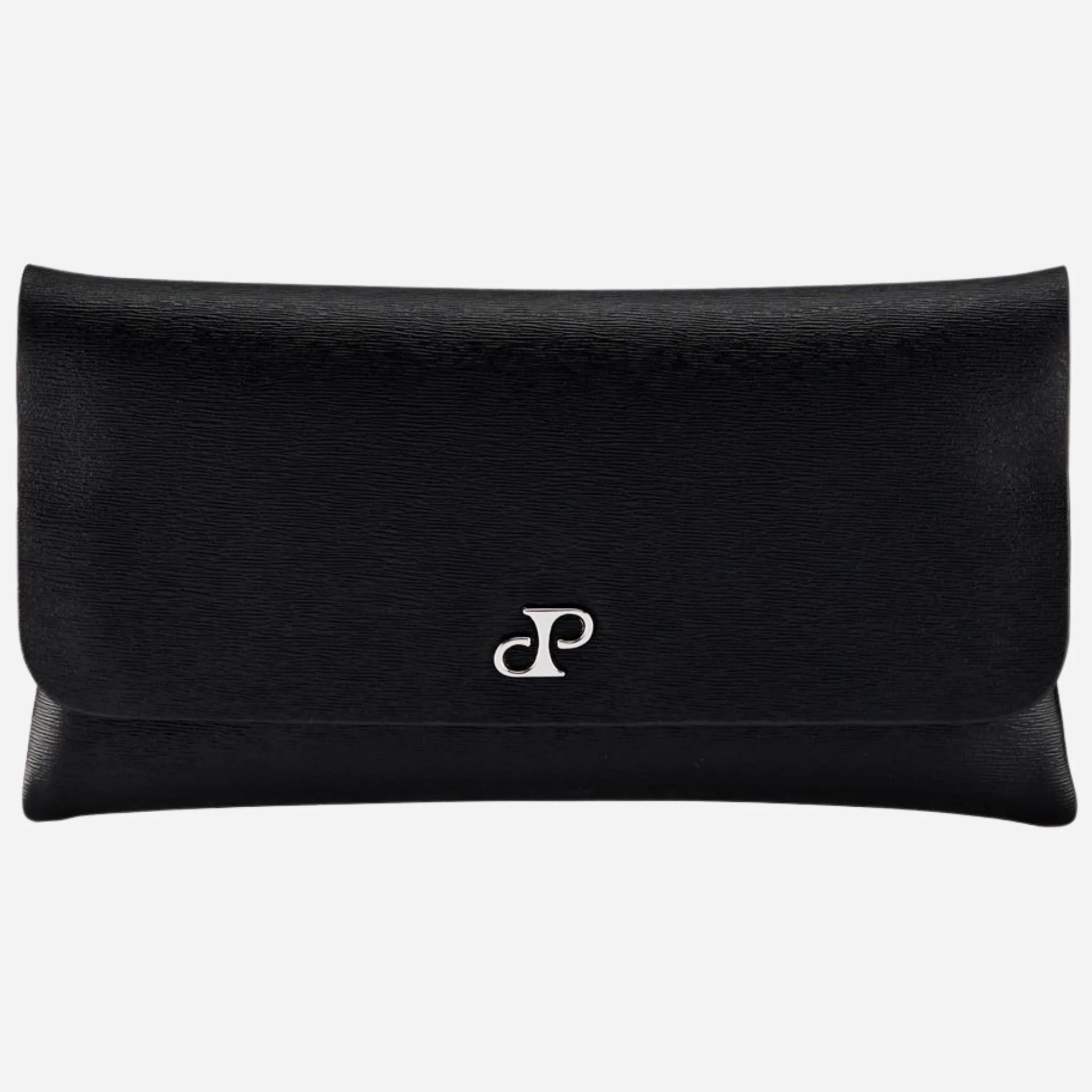 WOLF Philipp Black Faux Leather Double Watch Wrap