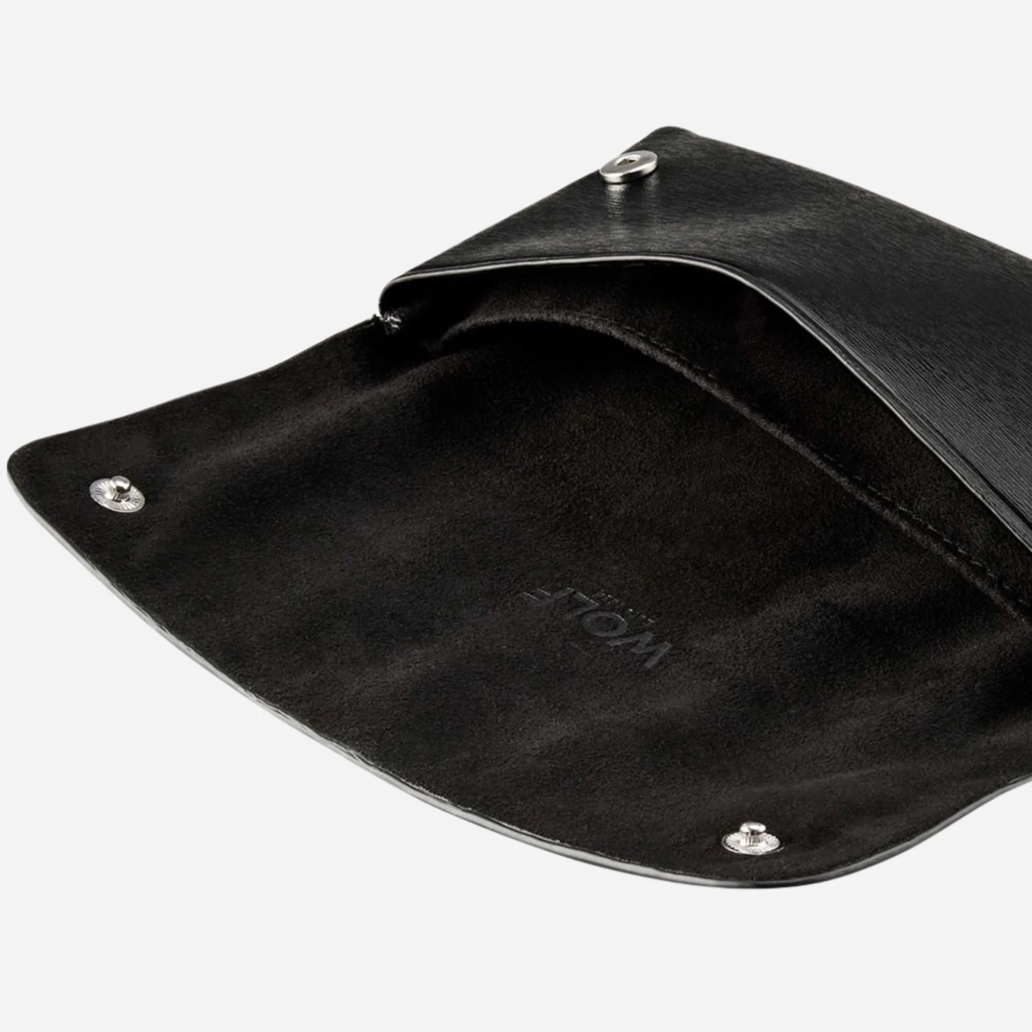 WOLF Philipp Black Faux Leather Double Watch Wrap - Image 3