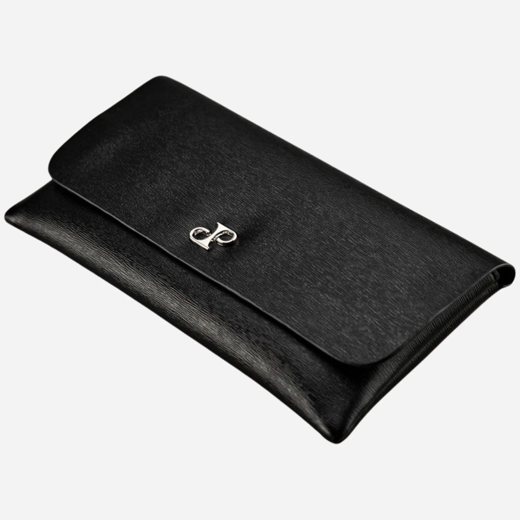WOLF Philipp Black Faux Leather Double Watch Wrap - Image 5