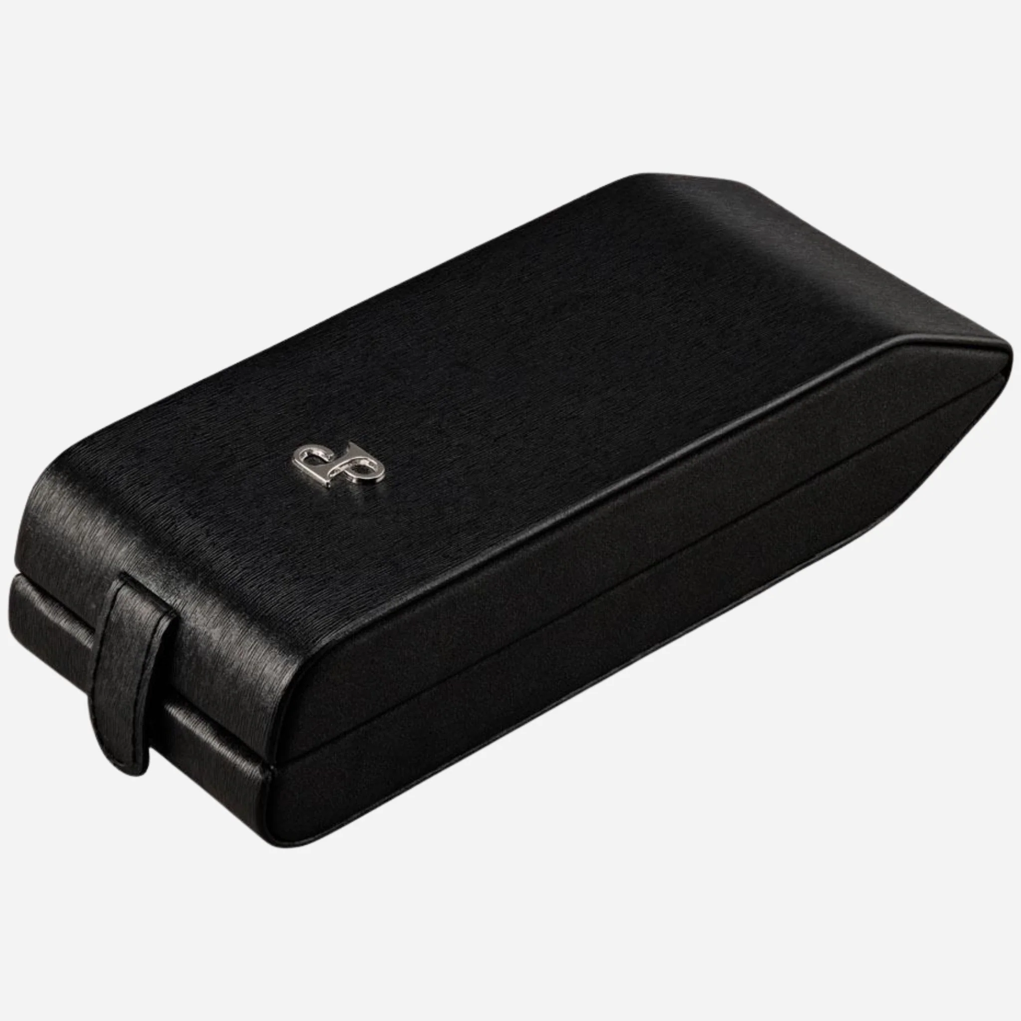 WOLF Philipp Black Faux Leather Flip Watch Stand - Image 6