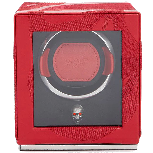 WOLF Red Memento Mori Cub Watch Winder