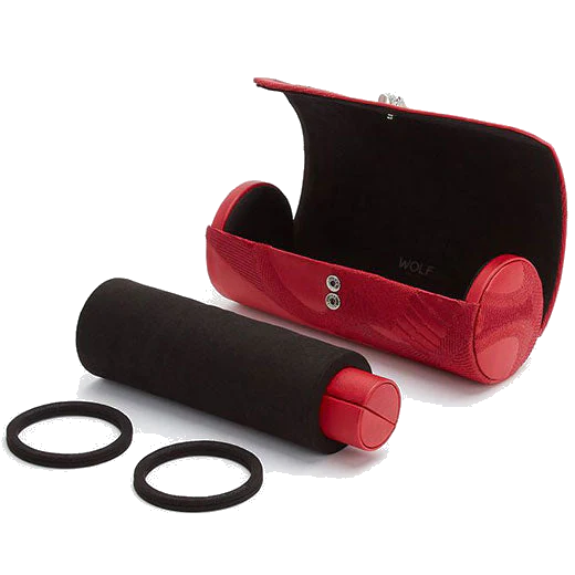WOLF Red Memento Mori Triple Watch Roll with Capsule - Image 3
