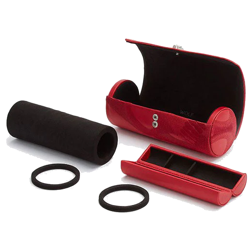 WOLF Red Memento Mori Triple Watch Roll with Capsule - Image 4