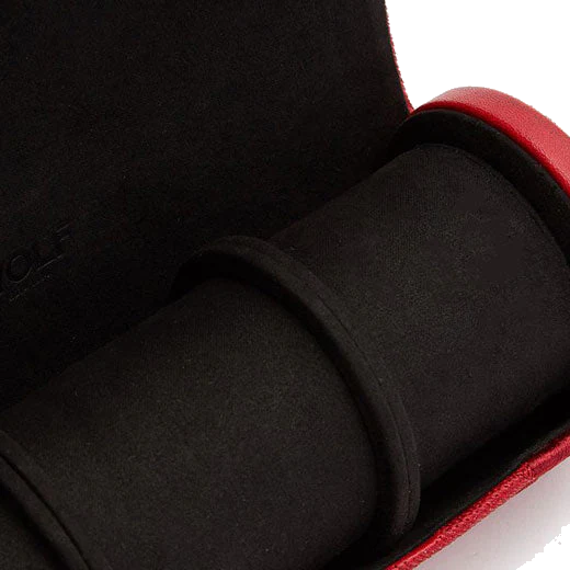 WOLF Red Memento Mori Triple Watch Roll with Capsule - Image 5