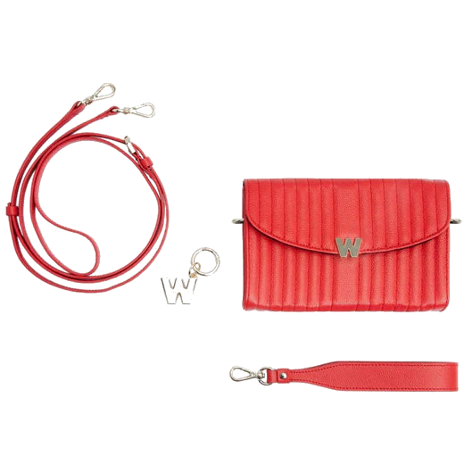 WOLF Red Mimi Cross Body Bag with Wristlet - Image 3