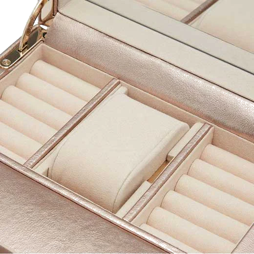 WOLF Rose Gold Palermo Watch Winder with Jewellery Storage - Image 5