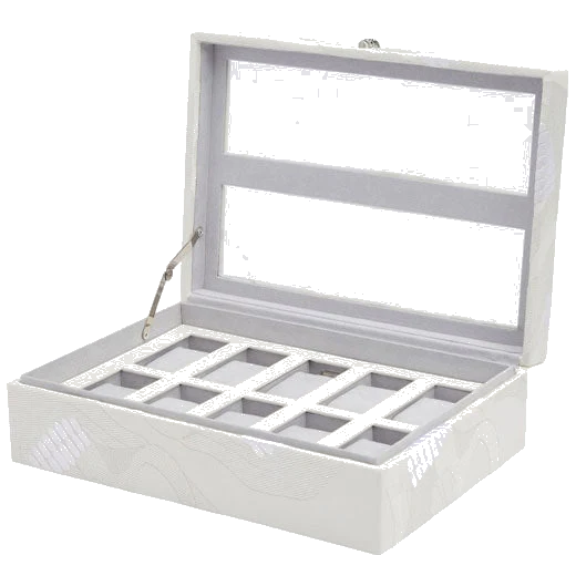 WOLF White Memento Mori 10 Piece Watch Box