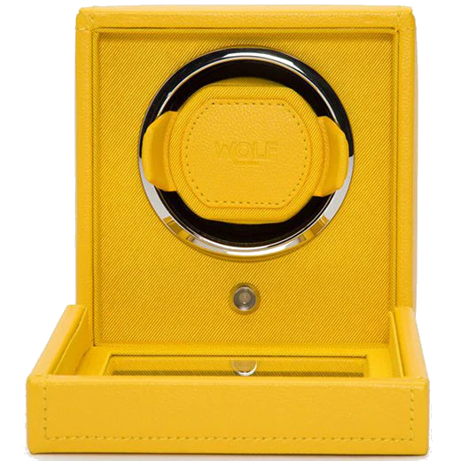 WOLF Yellow Cub Watch Winder with Cover - Image 2