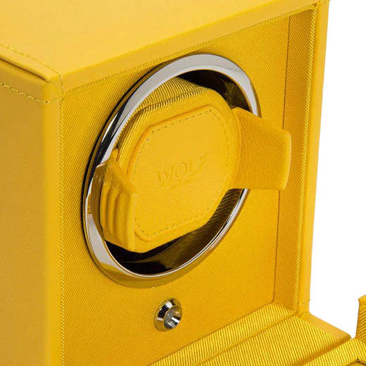 WOLF Yellow Cub Watch Winder with Cover - Image 4
