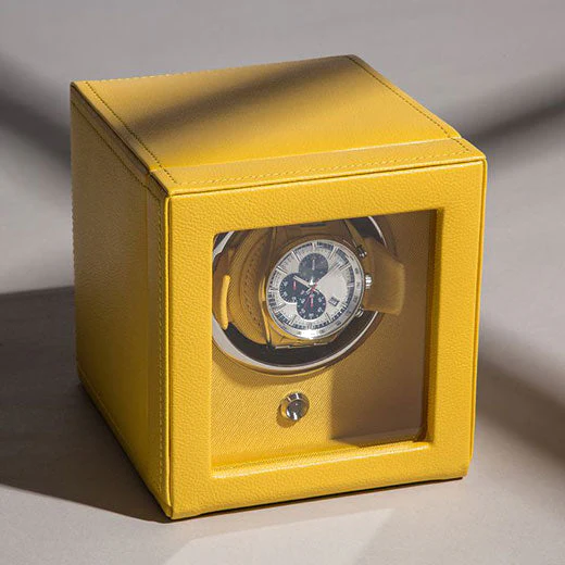 WOLF Yellow Cub Watch Winder with Cover - Image 5