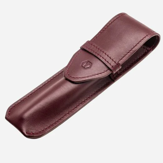 Yard-O-Led Maroon Red Leather Pen Sleeve - Image 2