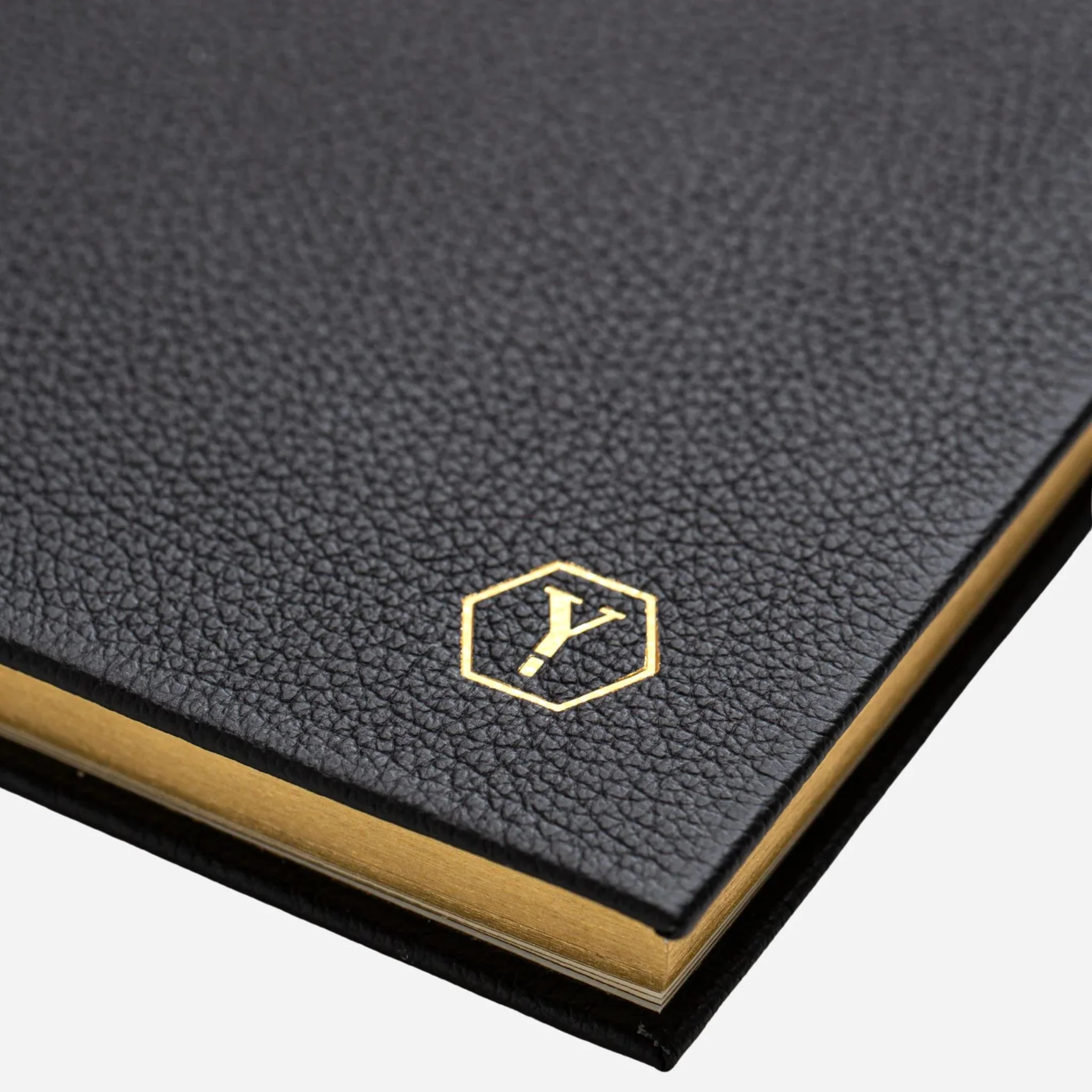 Yard-O-Led Sampson A5 Luxury Black Leather Notebook - Image 3