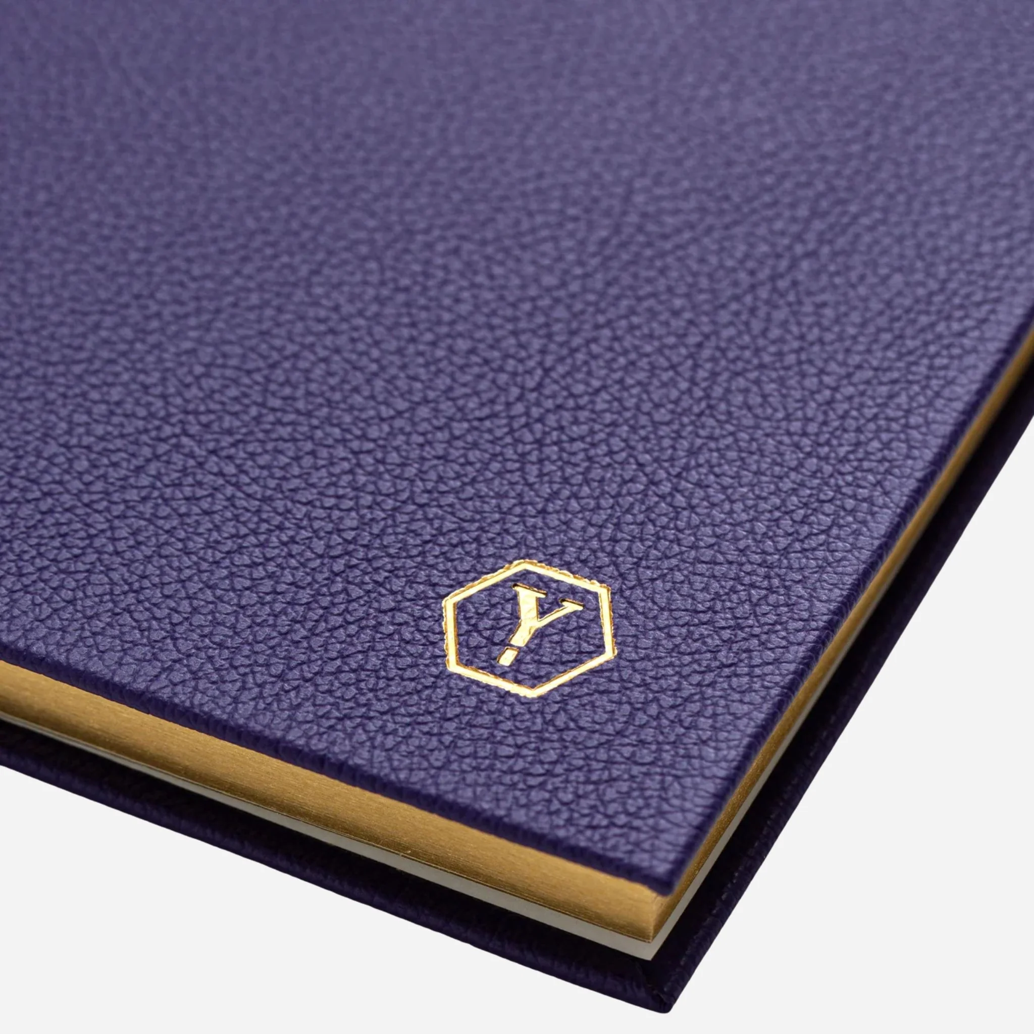 Yard-O-Led Sampson A5 Luxury Purple Leather Notebook - Image 3