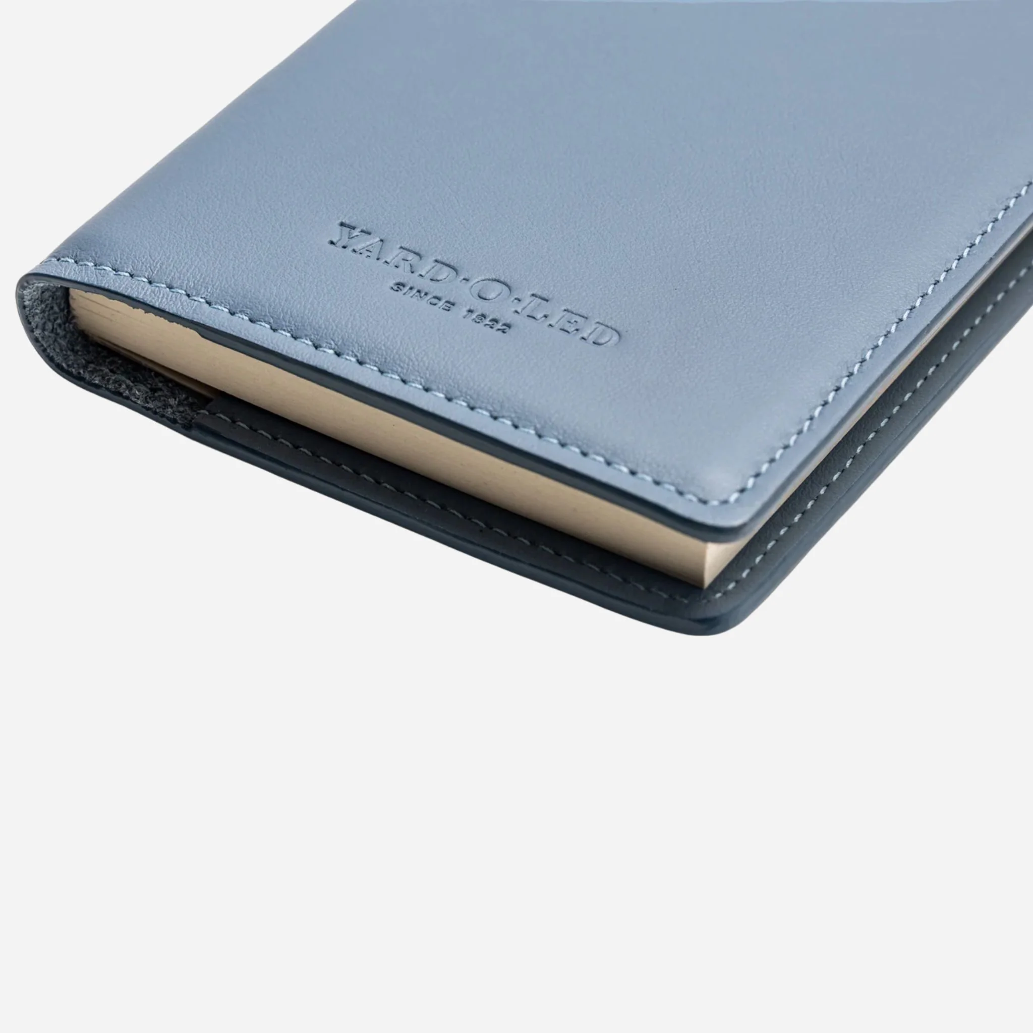 Yard-O-Led Sky Blue Mordan Refillable Leather Notebook - Image 2