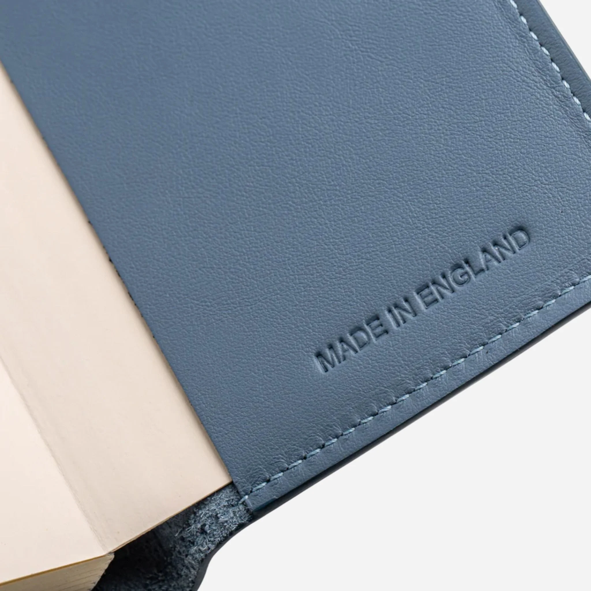 Yard-O-Led Sky Blue Mordan Refillable Leather Notebook - Image 3