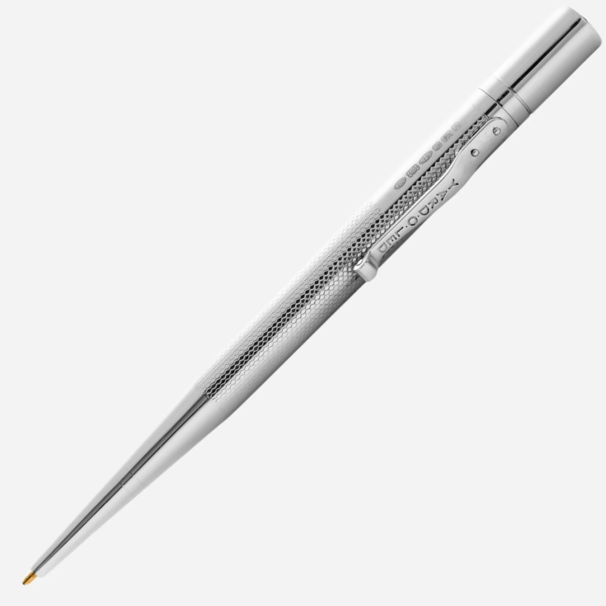 Yard-O-Led The Ambassador Sterling Silver Barley Wave Ball Pen